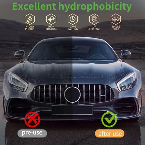 Ceramic Coating for Cars, Car Wax Polish Graphene Ceramic Wax Crystal Trim Coat for Car Detailing Auto Paint Scratch Resistant,30ML - Thumbnail 5