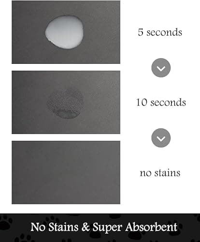 Personalized Dog & Cat Food Mat with Name Waterproof PU Pet Bowl Mat Non-Slip Rubber Bottom Easy Clean Available in(24"×16", 30"×20", 36"×24") | Pet Feeding Mat for Food & Water (Pink Love) - Thumbnail 3