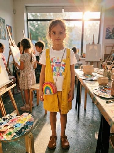 Birthday Girl Shirt for Girls Cute Graphic Tee Short Sleeve Casual Top for Kids Age 5-14 Birthday Party Outfit - Thumbnail 5