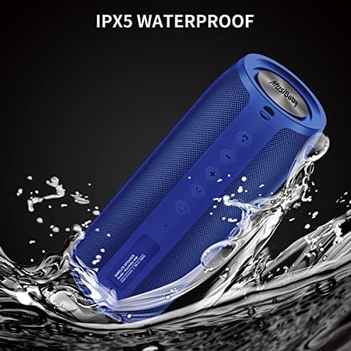 Musibaby Bluetooth Speaker, M88 Speakers,Dual Pairing, Bluetooth 5.3,Loud Stereo Sound,Booming Bass,30H Playtime for Home& Outdoor Party,Beach,Portable Speaker,Gifts(Blue) - Thumbnail 4