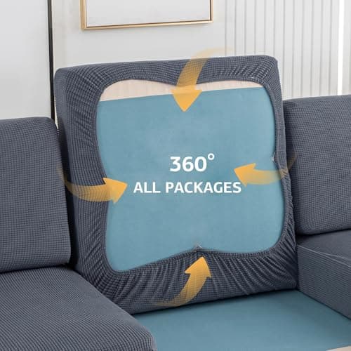 UWWGKK Modular Sofa Cover Sectional Couch Slipcovers for Dogs Pet Friendly - Thumbnail 2
