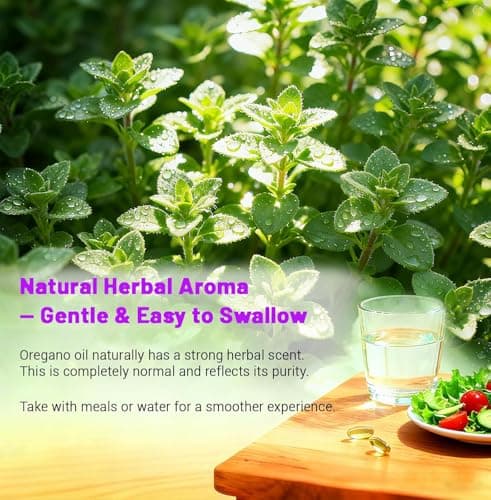 RIOWEGO Oil of Oregano Softgels with Black Seed Oil, 6000mg High Potency Oregano Oil Capsules for Immune Support, Gut Function Support, Carvacrol & Thymoquinone, Non-GMO, Gluten Free,180 Softgels - Thumbnail 6