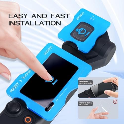 2 Pack Screen Protector for DJI Osmo Pocket 3/Xtra Muse+Lens Protector for Osmo Pocket 3/Xtra Muse Accessories [Auto-Alignment Kit],Anti Reflective HD Tempered Glass for DJI Osmo Pocket 3 Accessories,9H Hardness, Scratch Resistant - Thumbnail 2