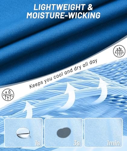 Sun Shirts for Men UPF 50+ Sun Protection Fast Dry Rash Guard Long Sleeve Shirts for Mens Workout T-Shirt Swimming Tee Cooling Water Shirt for Men - Thumbnail 5