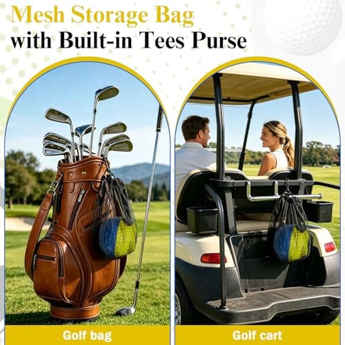 Golf Training Aid Ball and Armband, Golf Swing Trainer for Consistent Precise Swing, Fix Slicing, Scooping Chicken Wing, Golf Training Tool with Armband, Adjustable Lanyard, Storage Bag Golfer- Yellow - Thumbnail 5
