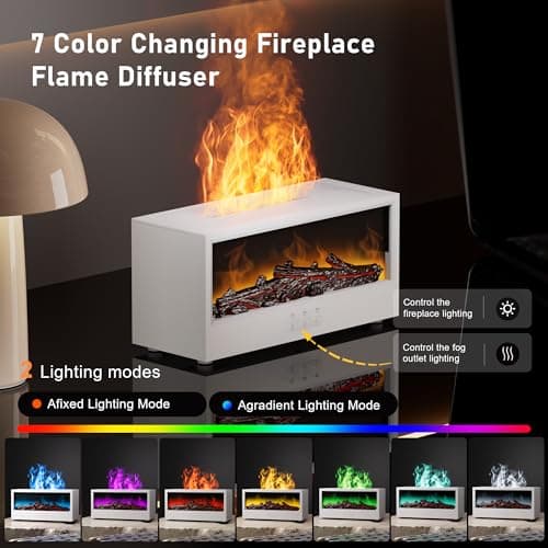Fireplace Flame Air Diffuser Humidifier - Thumbnail 5