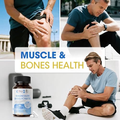 Magnesium Glycinate Capsules, Magnesium Bisglycinate 100% Chelated, Maximum Absorption, Gentle on Stomach, Small Easy to Swallow, Supports Restful Sleep, Muscle, Bone Health - Thumbnail 4