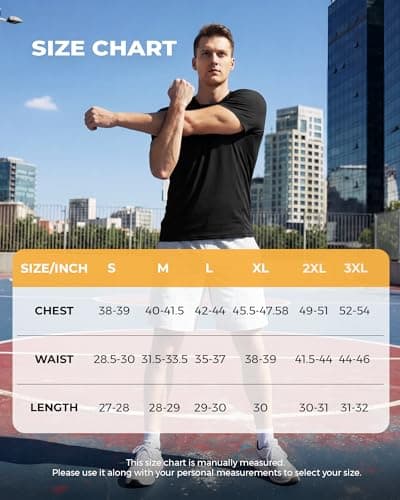 Barjneel 2 Pack Workout Shirts for Men - Black Casual Quick Dry Moisture Wicking Men's T-Shirts for Gym Running Athletic - Thumbnail 6