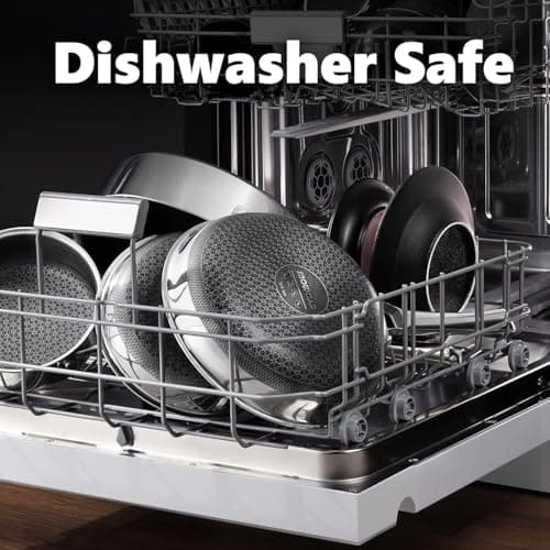 OATOFP Non Stick Frying Pans 12 inch, Hybrid Frying Skillets Nonstick,non stick Stainless Steel Pans, Dishwasher and Oven-Safe Chef Pan, Induction Compatible Cooking Pan, PFOA Free Cookware - Thumbnail 5