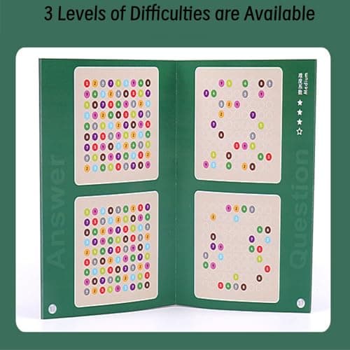 GAKICO Wooden Sudoku Board Game: Math Brain Teaser Puzzle Desktop Game Train Logical Thinking Ability with 81 Pegs for Teenagers, Adult & Seniors Brain Stimulation Toys, Party Favors & Stress-Relief - Thumbnail 5