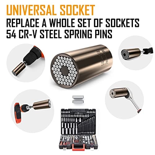 Lenski Fathers Day Gift from Daughter Wife Son Kids, Universal Socket Fathers Day Gift for Dads Men Grandpa Husband, Dad Gifts for Fathers Day, Gifts for Men Who Wants Nothing, Cool Gifts for Dads - Thumbnail 3