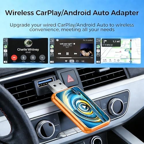 New Wireless Carplay Adapter for Apple iPhone & Android，Multi-User, No Latency - Convert Wired to Wireless Car Play Adapter for iOS 10+/Android 11+/Type-C Port with 2016+ Car - Thumbnail 2