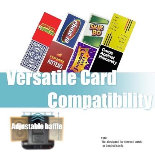 New Smart 3-in-1 Automatic Card Shuffler and Dealer,Programmable Card Dealer,Card Shuffler 2 Deck,360° Rotation,Ultra Quiet,Rechargeable,Support 12 Players (8 remotes+Carry Bag) - Thumbnail 3