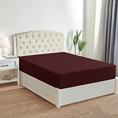 Mellanni Twin XL Fitted Sheet - Iconic Collection Bedding Sheets with up to 16 inch Deep Pocket - Soft & Cooling - Fade & Stain Resistant - 1 PC (Twin XL, Brick Red) - Thumbnail 3