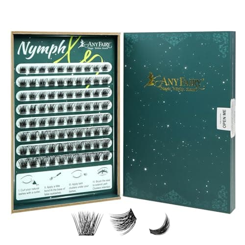 Lash Clusters 10-18mm Biodegradable Wispy Eyelash Clusters 80pcs Cluster Lashes Nymph Series Upgraded Premium Biodegradable Material DIY Individual Lashes Clusters