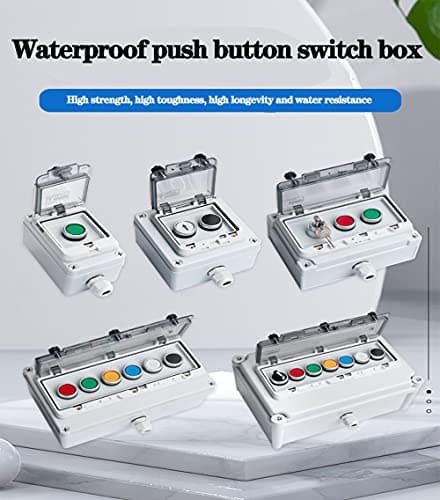Push Button Box Momentary Green Push Button Station Box - Thumbnail 6