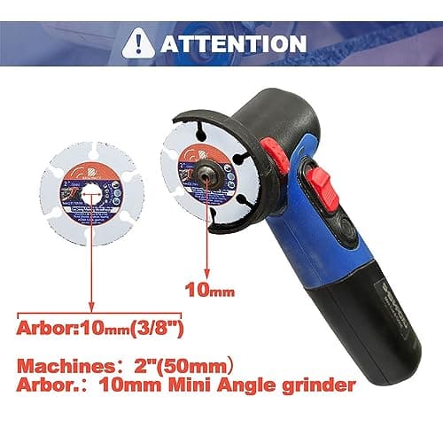 Carbide Multi Wheel 2inch - BRSCHNITT Wood Cutting Disc mini Angle Grinder 10mm Bore for Cutting Wood, Copper, Aluminum, Plastic and Soft Metal - Thumbnail 4