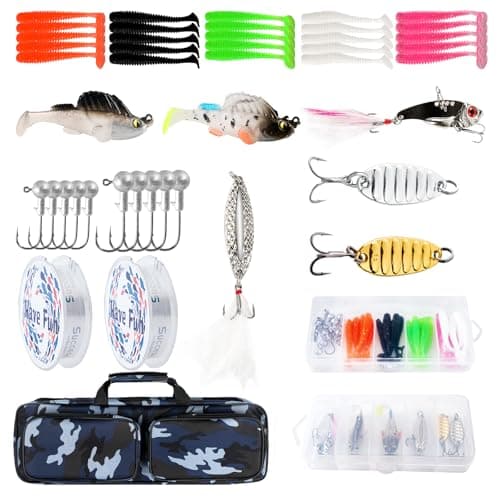 Telescopic Fishing Rod Reel Combo 2PCS 6.89FT Collapsible Fishing Pole Spinning Reel Lures Accessories with Fishing Bag Portable Fishing Rod Kit for Saltwater Freshwater Travel Fishermen Gift (Blue) - Thumbnail 6