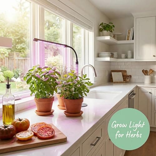 TheOneGrow Desk Grow Light for Indoor Plants with Timer, 28.7" Flexible Gooseneck Plant Light for Desk, 4-Dimming Levels, USB Powered Office Grow Light for Succulents, Herbs - Thumbnail 5