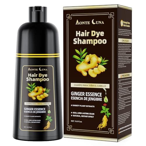 IIIMEIDU Darkbrown Hair Dye Shampoo 3 in 1, Natural Hair Dye Semi Permanent Hair Color, Gray Hair Cover Up, Ginger Essence shampoo for Color Treated Hair for Women and Men (500ml) 1 - Image 1