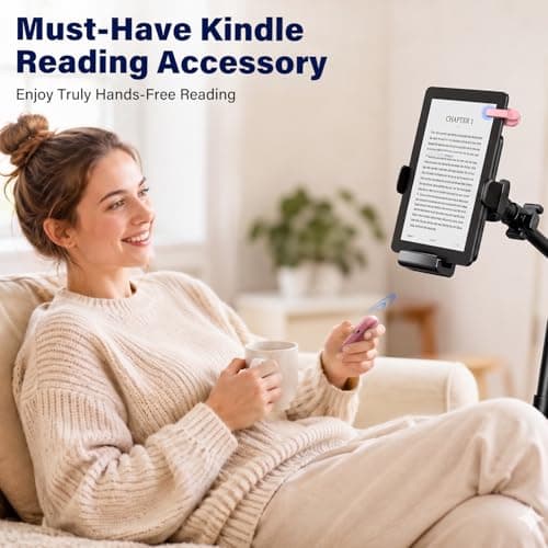 DATAFY [Case-Friendly] Page Turner for Kindle Paperwhite Oasis Kobo eReaders, Camera Camcorder Remote Controls, Page Turner Clicker for ipad Tablets Reading Novels with Wrist Strap Storage Bag - Thumbnail 2