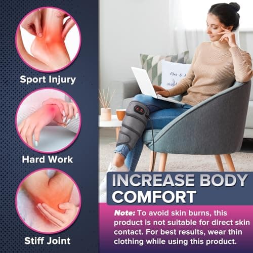 Heating Pad for Arm Elbow Leg, Heating Pad Arm Wrap for Pain Relief, HSA Approved Products Only, Breathable, 4 Heat Settings, 78.5" Cord, FSA Eligible Items - Thumbnail 4