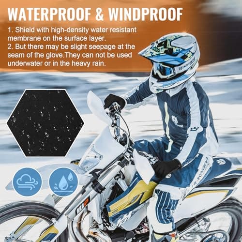 Cevapro Winter Gloves Men Women, Touchscreen Warm Running Gloves Windproof Thermal for Cold Weather Cycling Driving Hiking - Thumbnail 5