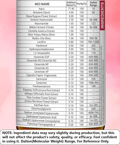 DEBAIY Rose 2.3% Hyaluronic Acid Facial Serum - Nourish Skin, 120ml/4.06fl.oz - Thumbnail 2