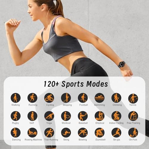 Smart Watches for Women,Fitness Smart Watch (Answer/Make Call), 1.4"Screen Waterproof Smart Watches with 123 Sports Modes/Heart Rate Monitor/Sleep Tracker, Watches for Women for Android iOS Black - Thumbnail 4