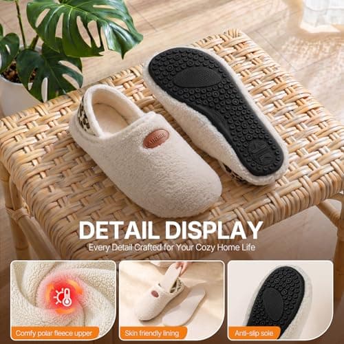 ATHMILE Slippers for Men Women Soft-Lightweight Slipper Socks Cozy Fuzzy House Shoes Slip-on Indoor Outdoor for Home Travel Gifts for Women Men - Thumbnail 4