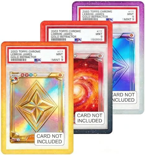 RCPLAGA PSA Slab Bumper: 3 Pack TPU Slab Protector Bumper Guard for PSA Graded Cards ONLY | Limited Edition Gradient Slab Edge Protector