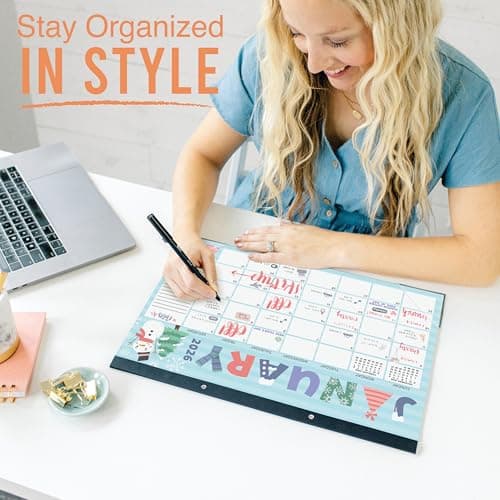 Hadley Designs Large Teacher Desk Calendar 2026-2027 - Desktop Calendar 2026, 18-Month Desk Calendars for Home, Office & Classroom, Cute Classroom Must Haves, Teacher Appreciation Gifts - Thumbnail 2