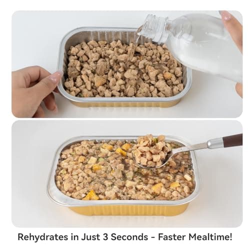 APL Freeze-Dried Dog Food, 1.4oz x 5 Pack | 77% Fresh Meat, 70% Chicken, 50% Crude Protein, Pumpkin & Superfood Recipe | Complete Meal for Travel, Mixing & Sharing - Thumbnail 6