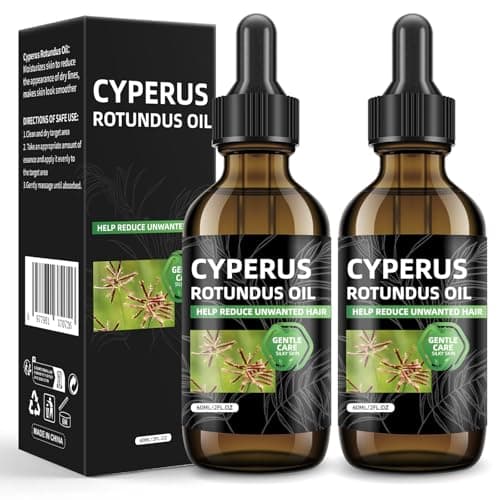 Nodfens Cyperus Rotundus Oil For Hair Removal, 2Pcs 60ML Natural Cyperus Oil For Reducing Body Hair Growth, Moisturizing & Soothing body oil Ideal for All Skin Types - Image 1