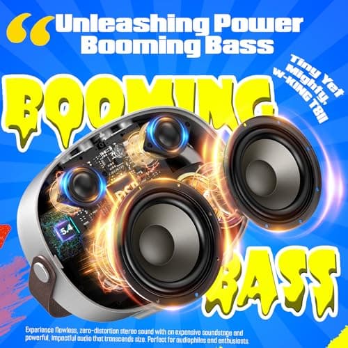 Bluetooth Speaker, W-KING T8II Portable Loud Speakers Bluetooth Wireless, 96W Max Party Large Outdoor Speaker Boombox Subwoofer, Heavy Bass/Crystal Clear Sound/Fast Charging/LED/BT5.4/AUX/USB Playback - Thumbnail 2