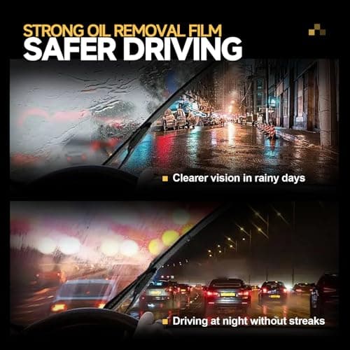 Handheld Glass Oil Film Remover for Car Window, Automotive Oil Film Cleaning Brush for Clear View, TSCA Certified Windshield Cleaner, Easy to Apply - Glass Emulsion Cleaner - Thumbnail 5