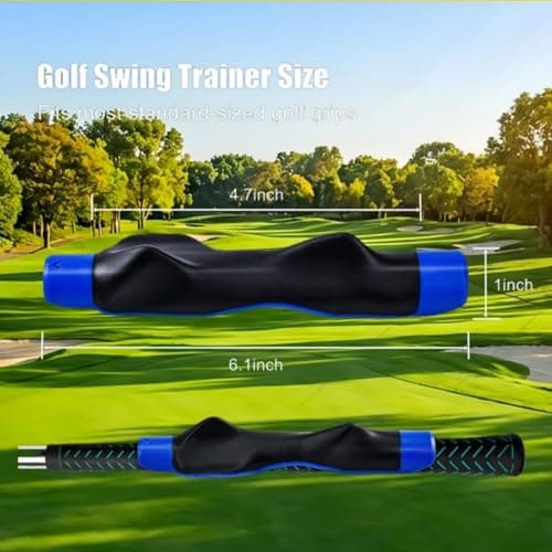 Golf Grip Trainer,Golf Club Grip Right Hand Trainer swing training for Improved Hand Positioning Improve Swing Consistency (Black) - Thumbnail 6