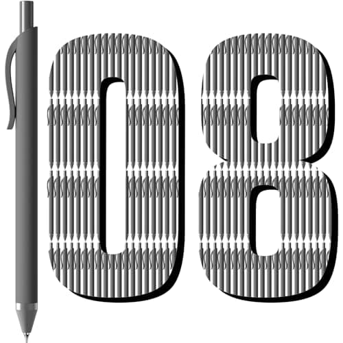JIMMIDDA Gel Pens Bulk 0.7mm - 108 Pack Retractable Black Ink Quick-Drying for School - Image 1