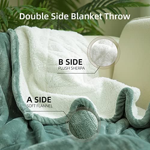 GOTCOZY Heated Blanket Electric Throw 50''X60''- Soft Silky Plush Electric Blanket with 4 Heating Level & 3 Hour Auto Off Heating Blanket, ETL Certified Machine Washable (Green) - Thumbnail 5
