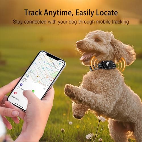 LLUAII Airtag Dog Collar, Reflective Martingale Dog Collar with IP68 Waterproof Airtag Holder, Quick Release Buckle Soft Padded Collars for Small Dogs, Black - Thumbnail 2