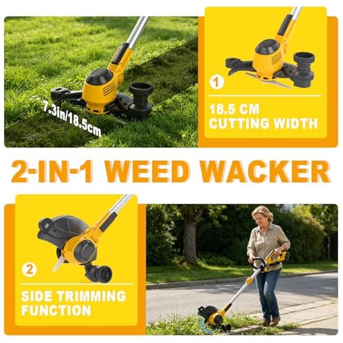 Cordless Weed Wacker for Dewalt 20V Battery, Electric Weed Eater, Weed Trimmer Battery Powered, Lawn Trimming (NO Battery Include) - Thumbnail 6