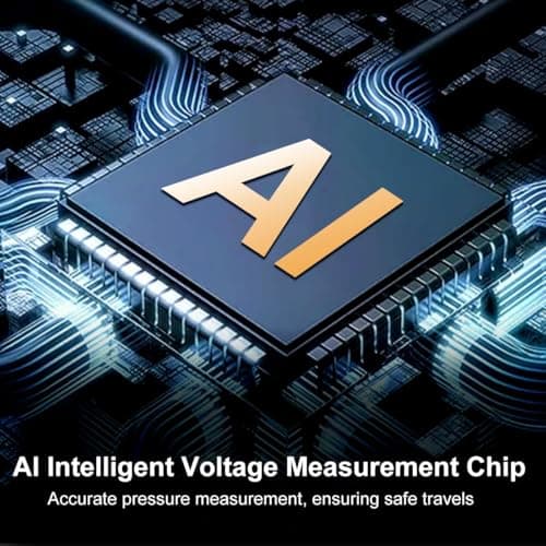 Tire Inflator Portable Air Compressor -Upgraded Air Pump for Car Tires with Tire Pressure Gauge (Max 150 PSI), Auto Shut-Off Tire Pump with LED Light for Car Motor Bike Ball - Thumbnail 2