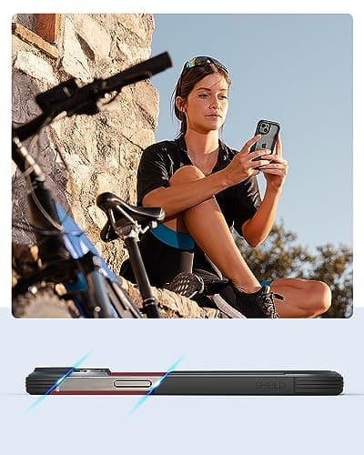 RAPTIC Shield for iPhone 15 Case, Shockproof Protective Clear Case, Military Grade 10ft Drop Tested, Durable Aluminum Frame, Anti-Yellowing Technology Case, 6.1 inch, Black - Thumbnail 5