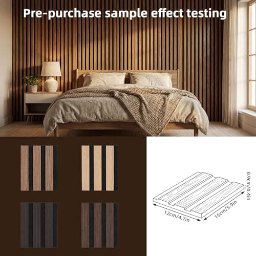 3D Wall Panels for Appeal and Effective Noise Reduction, 4.7x6 inch Textured Acoustic Decorative Panel for Wall– 4 Color Sample Pack - Thumbnail 4