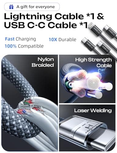 LISEN 90W USB C Car Charger Fast Charging for iPhone 17 Car Charger USB C Fast Charge, Type C Car Charger for iPhone 17 Pro Max 16 15 14 13 12 11, for Samsung S26 S25 S24 [Lighning & USB-C] - Thumbnail 5