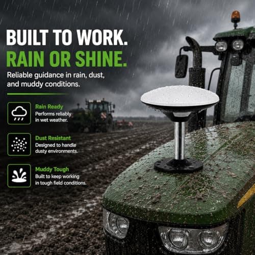 MYACUC Tractor GPS Guidance System, Precision GNSS AB Line Tractor GPS Navigator Reduce Overlap/Skips, 9" Touchscreen Field Guidance Suitable for Spraying/Plowing/Seeding/Fertilizing/Mowing - Thumbnail 5