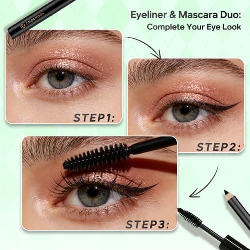 Color Nymph Beginner Makeup Kits For Teens With Train Case Included Full Makeup Kit Eyeshadow Palette Blushes Bronzer Highlighter Lipstick Brushes Mirror (Green) - Thumbnail 5