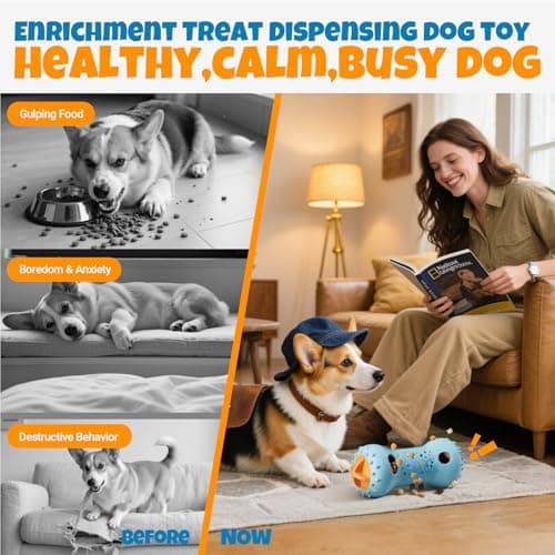 FOXMM Interactive Treat Dispensing Dog Toys – Adjustable Puzzle Toy to Keep Dogs Busy, Enrichment, Mental Stimulation, Cognitive Fun and Boredom Buster for Puppy Teething, for Small Medium Dogs - Thumbnail 3