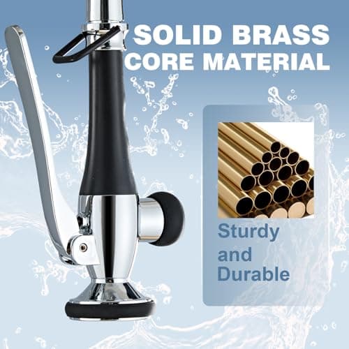 Kitchen Faucet Replacement Head, Spray Head with Stream & Spray Functions, High-Pressure Anti-Clog Nozzle, Easy Install, Chrome Finish, Fits Most Kitchen Faucets - Thumbnail 3