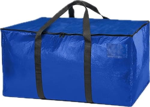 ClearSpace Heavy Duty Moving Bags or Storage Bag – Large Moving Boxes with Backpack Straps, Zippers & Handles – Perfect for Moving, College Dorm, Traveling, Camping, Christmas Decorations, 6 Pack - Thumbnail 4